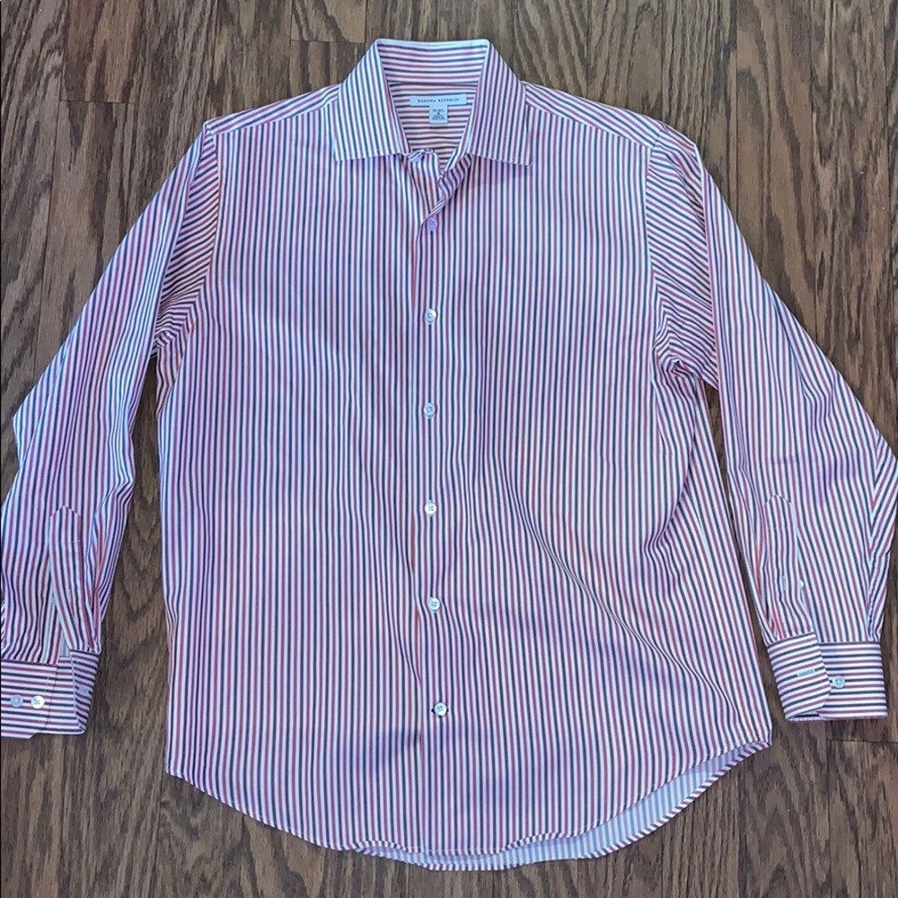 Men’s Small Banana Republic Striped Oxford Shirt